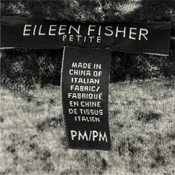 Eileen Fisher Wool Blend Asymmetrical Open Front Jacket - Picture 4 of 7